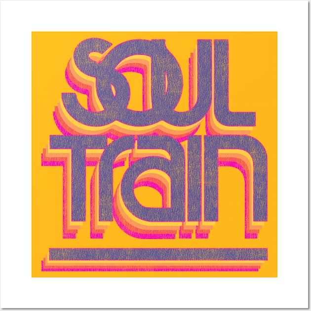 Soul Train Type Worn Lts Wall Art by Alema Art